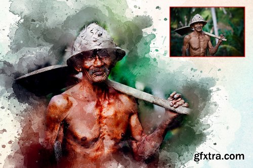 Watercolor Painting Photoshop Actions