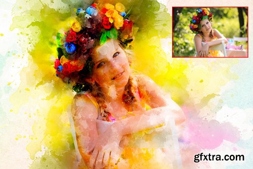 Watercolor Painting Photoshop Actions