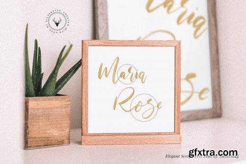 CreativeMarket - Maria Rose Elegant Hand Written Script SVG Font 3727769