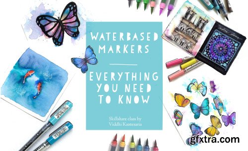 Water based Markers - Everything you need to know + two fun class projects | Karin Markers