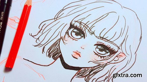 How To Draw A Manga / Anime Styled Portrait