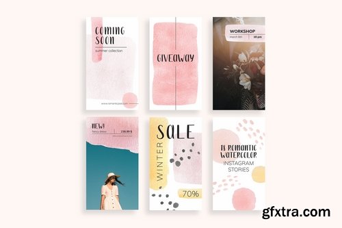 Romantic Instagram Stories Template