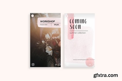 Romantic Instagram Stories Template