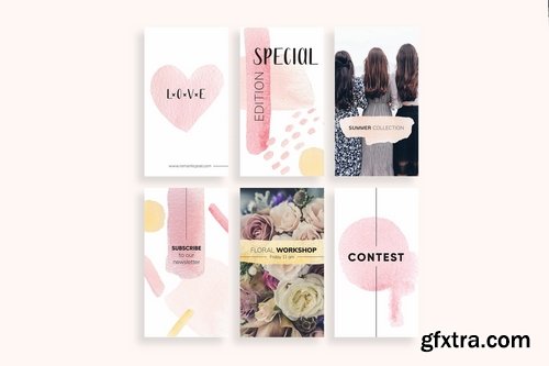 Romantic Instagram Stories Template