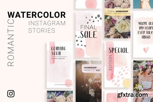 Romantic Instagram Stories Template