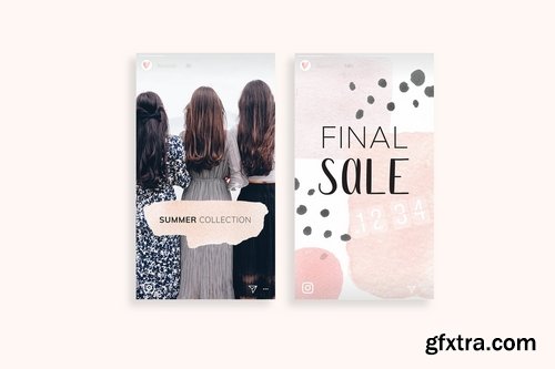 Romantic Instagram Stories Template