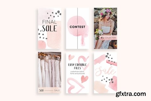 Romantic Instagram Stories Template