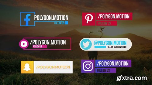 Social Media Lowerthirds Pack 218260 Social Media Lowerthirds Pack 218260