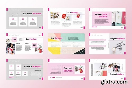 Girl Hoop - Powerpoint Google Slides and Keynote Templates