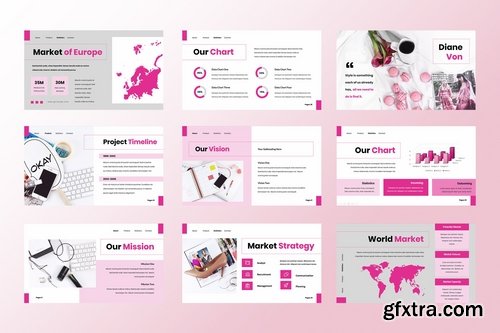 Girl Hoop - Powerpoint Google Slides and Keynote Templates