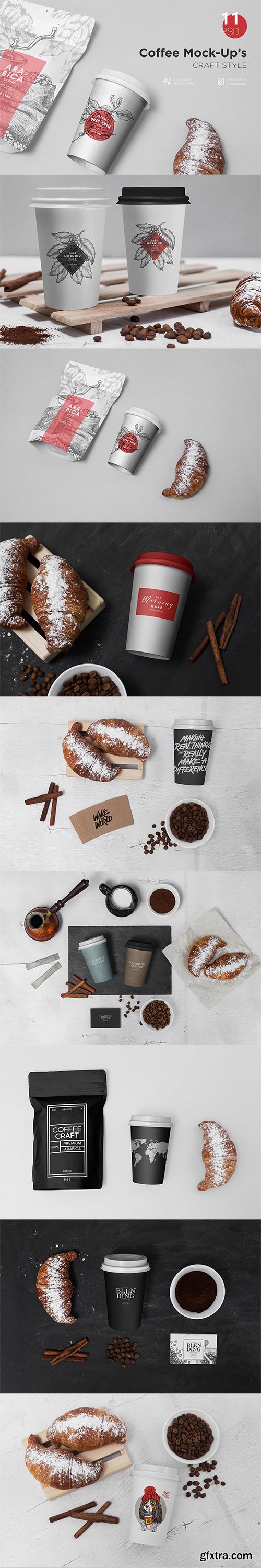 Coffee Mock-Up's Craft Style