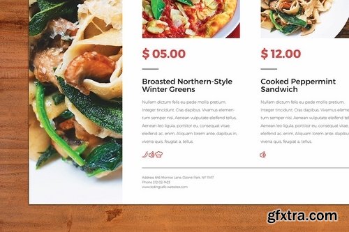 Deluxe Food Menu + Bonus A4 Flyer