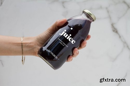 Juice Bottle Mock Up