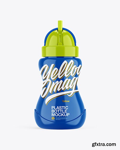 Glossy Plastic Bottle Mockup 38765 Glossy Plastic Bottle Mockup 38765