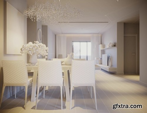 Cgtrader - Full House Design 4 for Cinema 4D and 3Dsmax 3D model