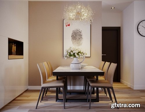 Cgtrader - Full House Design 4 for Cinema 4D and 3Dsmax 3D model