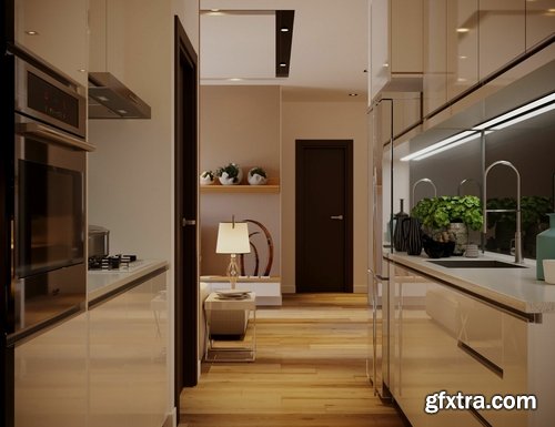 Cgtrader - Full House Design 4 for Cinema 4D and 3Dsmax 3D model