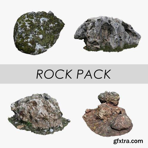 Cgtrader - Rock Pack Low-poly 3D model