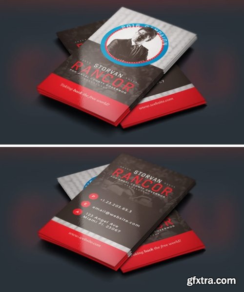Political Business Card Template GFxtra