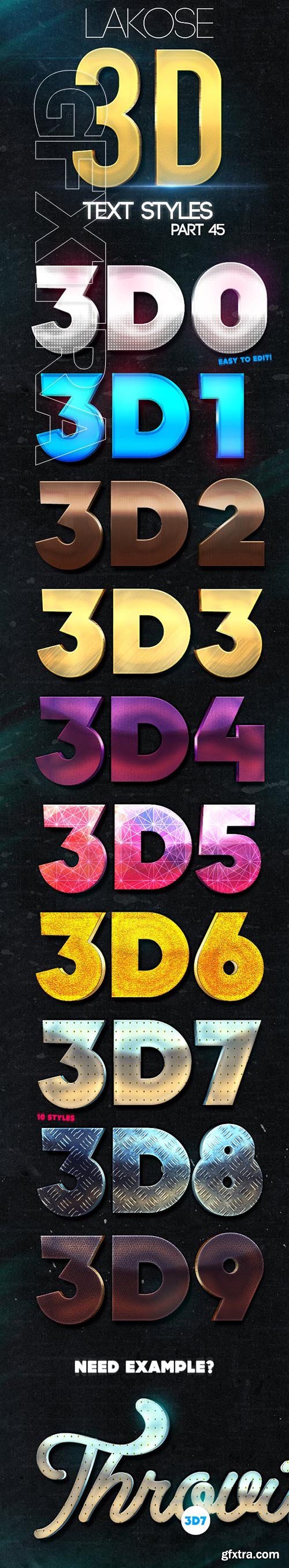 GraphicRiver - Lakose 3D Text Styles Part 45 23661732