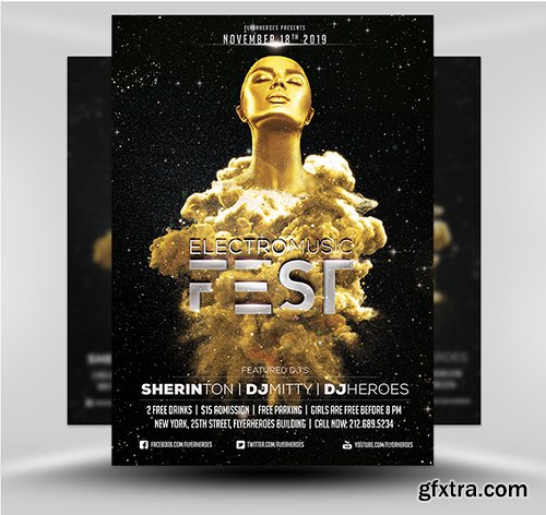 Night Club Flyer 1B Night Club Flyer 1B