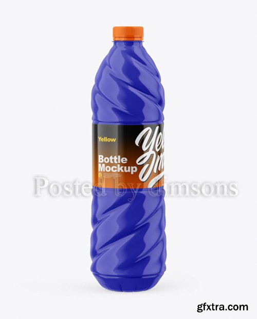Glossy Plastic Bottle Mockup 43088