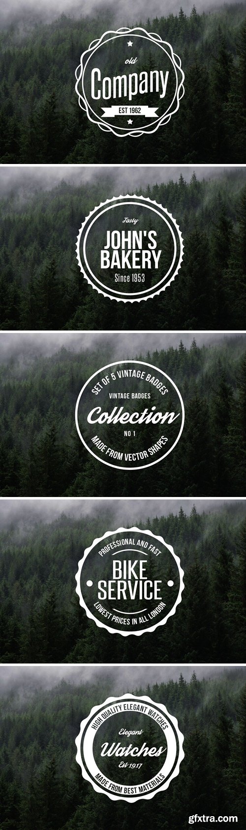 CreativeMarket - Vintage Logo Badges Collection 2728476