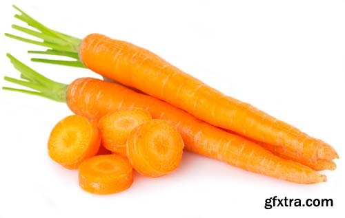 Photo - Fresh Carrot Isolated - 5xJPGs