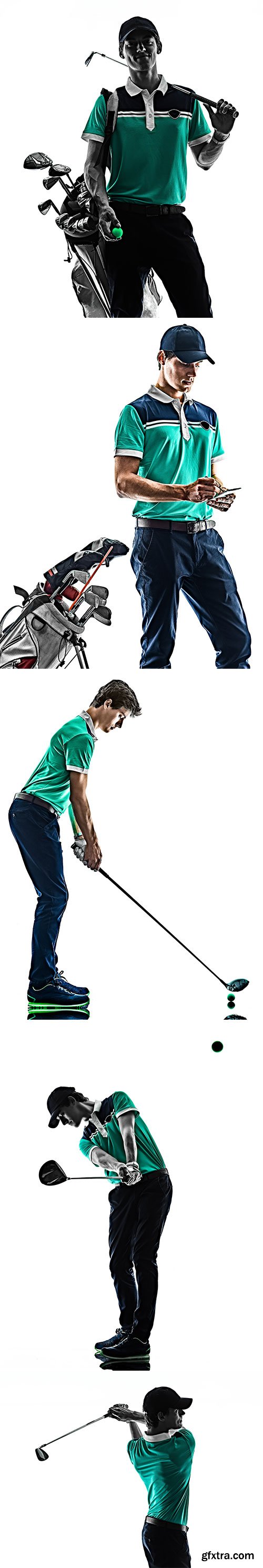 Golfer Isolated - 10xJPGs