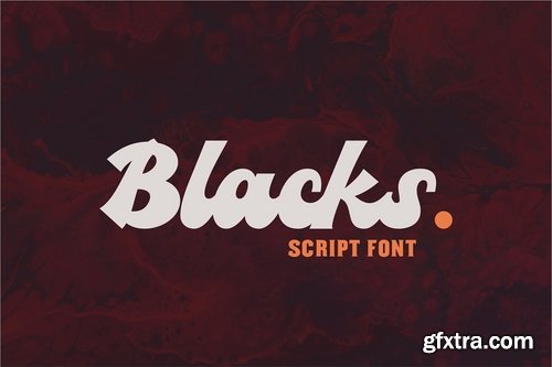 CM - Blacks Script Font 3754857