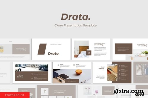 Drata Clean - Powerpoint, Keynote, Google Slides Templates