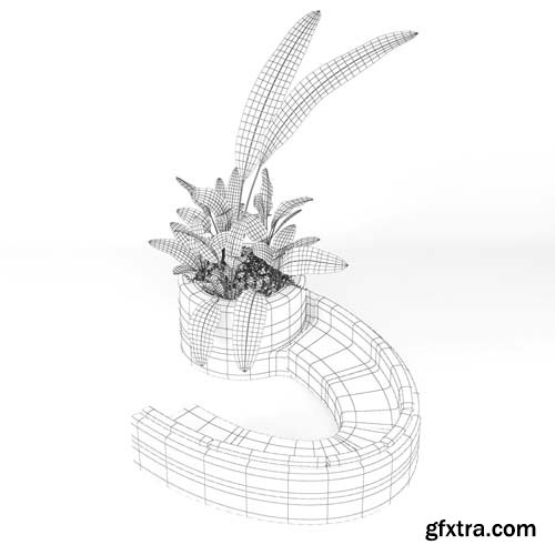 Cgtrader - Flowerbed 3D model