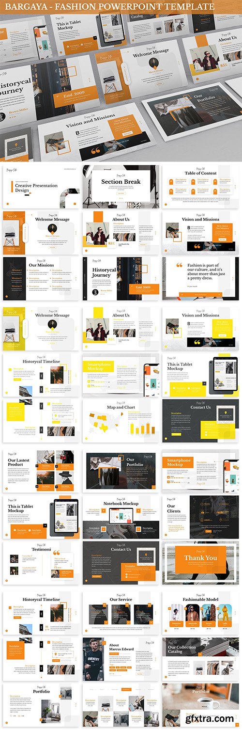 Bargaya - Fashion & Lookbook Powerpoint Template Bargaya - Fashion & Lookbook Powerpoint Template
