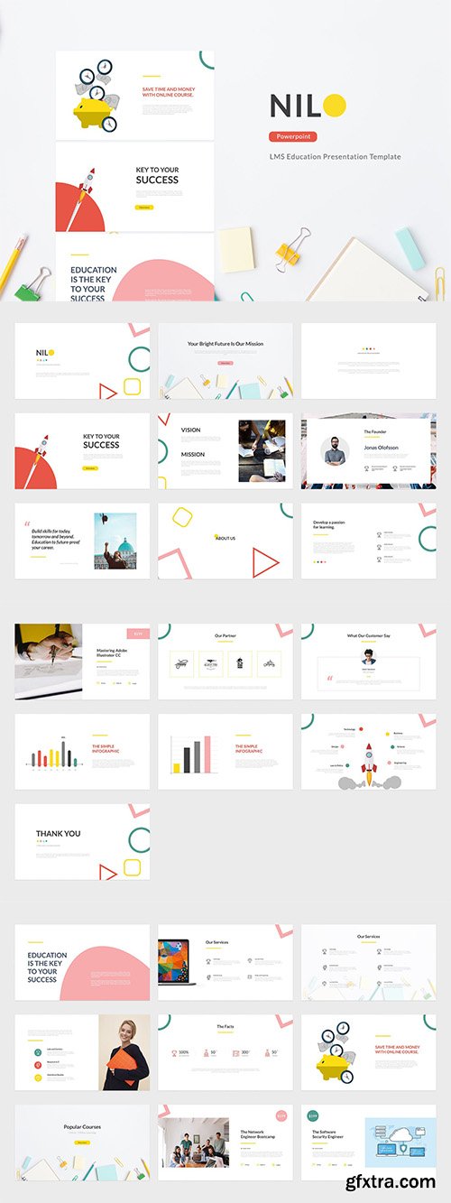 Nilo - LMS Education Powerpoint Google Slides and Keynote Templates Nilo - LMS Education Powerpoint Google Slides and Keynote Templates