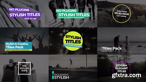 Stylish Titles Pack V1 216237 Stylish Titles Pack V1 216237