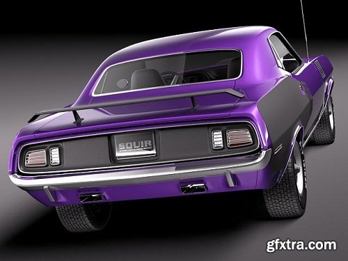 Plymouth Hemi Cuda Barracuda 1971 3D Maodel