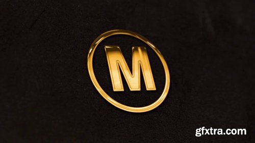 Gold Glossy Logo Reveal 4K 216538
