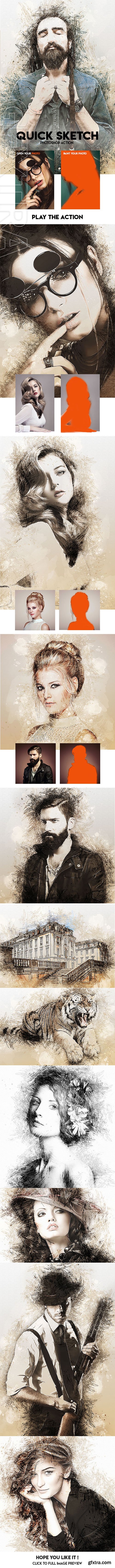 GraphicRiver - Quick Sketch Photoshop Action 23697407