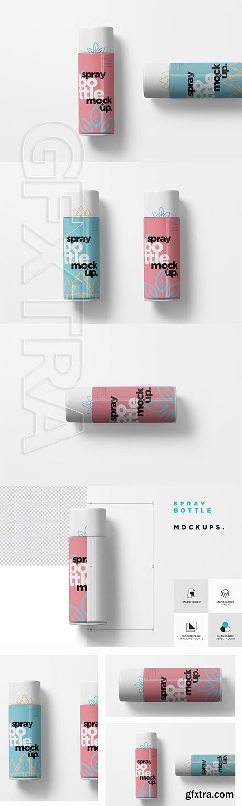 CreativeMarket - Spray Bottle Mockups 3525329