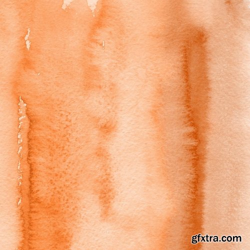 Orange Watercolor Backgrounds Vol.2