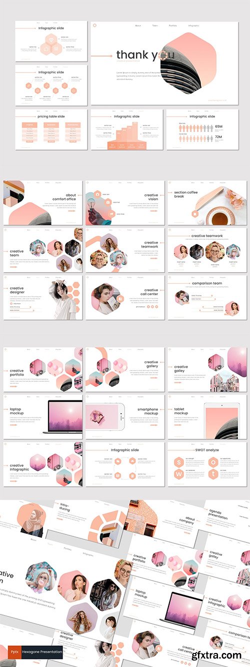 Hexagone - Powerpoint Google Slides and Keynote Templates