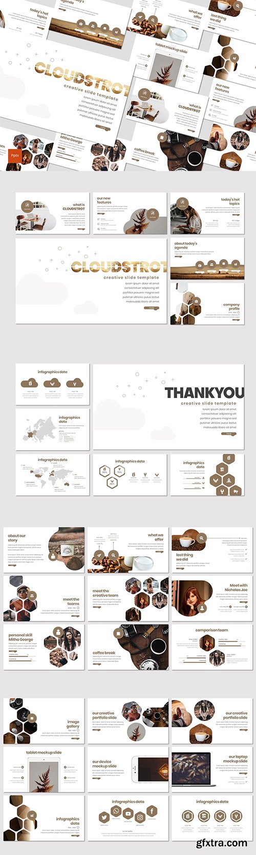 Cloudstrot - Powerpoint Google Slides and Keynote Templates