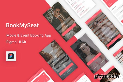 BookMySeat - Movie & Event Booking App for Figma BookMySeat - Movie & Event Booking App for Figma