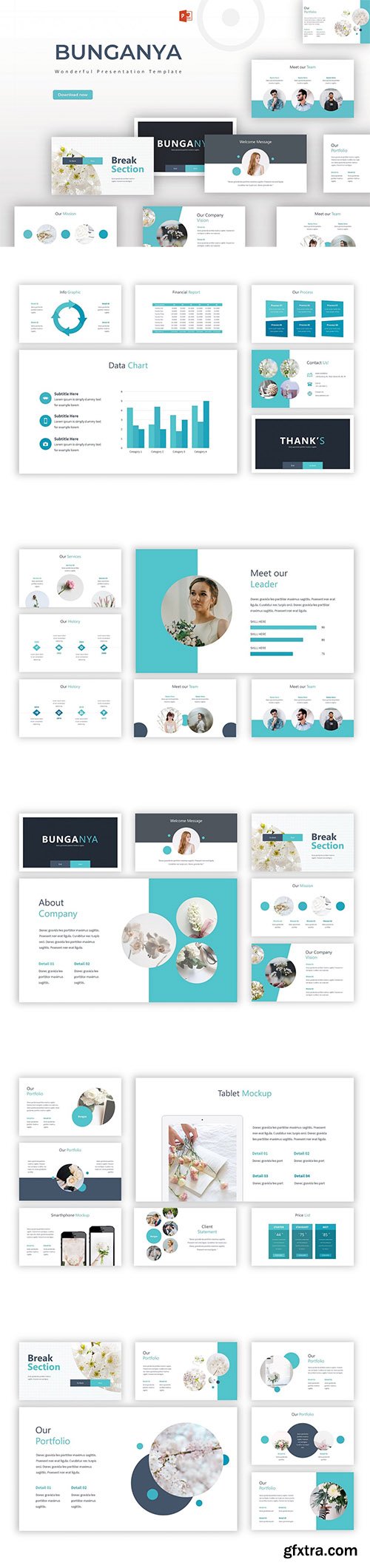 Bunganya - Powerpoint Template