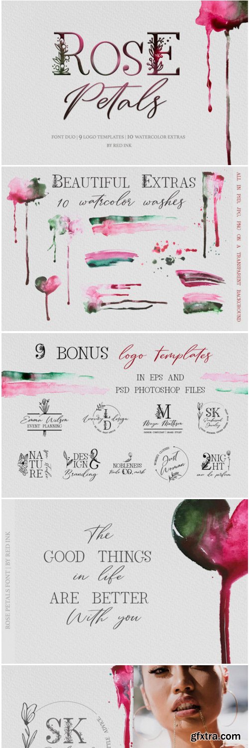 Rose Petals Duo Font