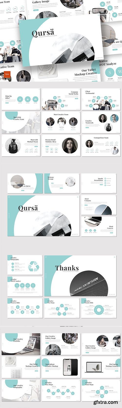 Qursa - Powerpoint Google Slides and Keynote Templates