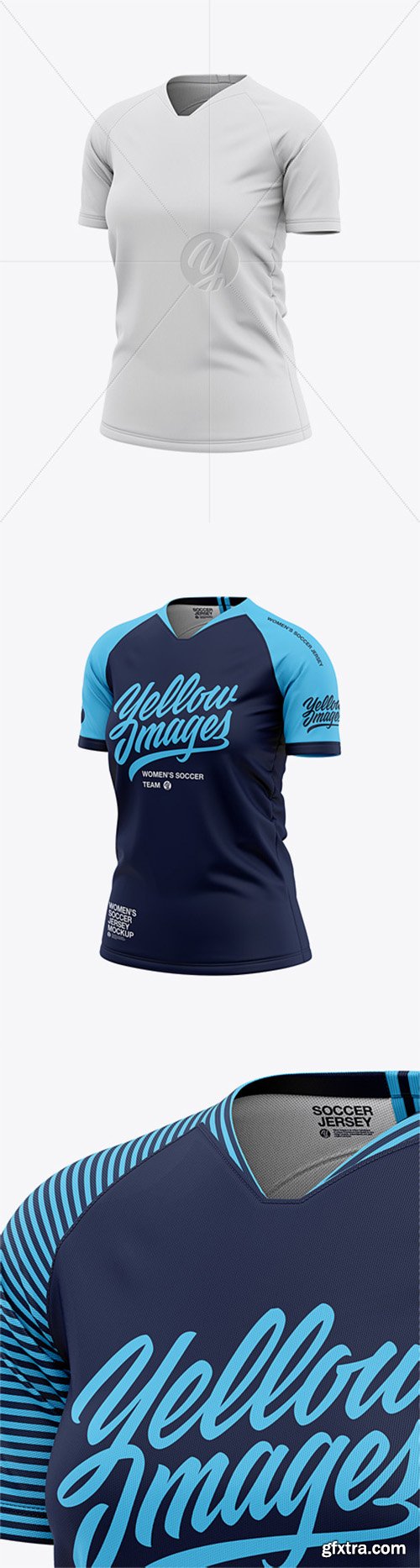 Women’s Soccer Jersey Mockup - Front Half Side View 41760 Women’s Soccer Jersey Mockup - Front Half Side View 41760