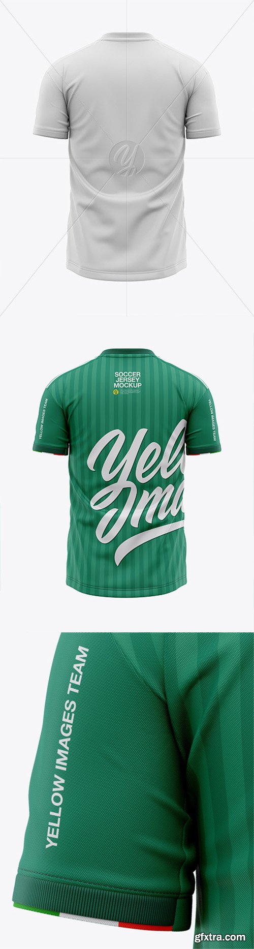 Men’s Soccer Crew Neck Jersey Mockup - Back View 41771 Men’s Soccer Crew Neck Jersey Mockup - Back View 41771