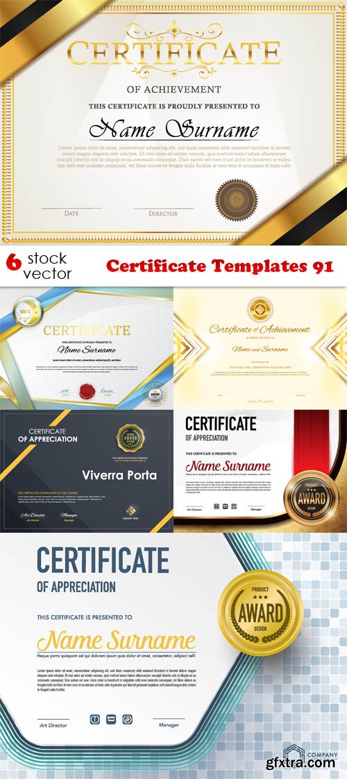 Vectors - Certificate Templates 91