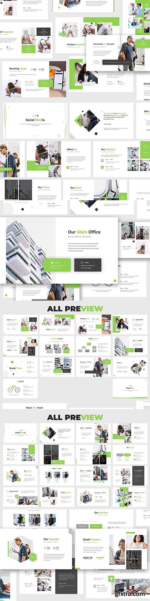 Social Media Powerpoint Template
